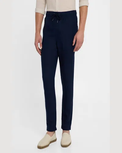 Onia Air Linen Pull-on Pant In Deep Navy