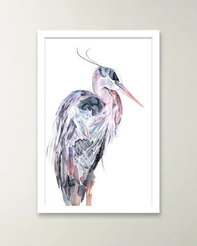 Rfa Fine Art Heron No. 25 Framed Giclee By Elizabeth Becker In Multi