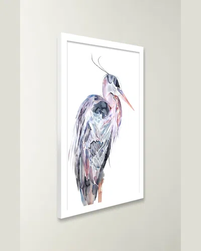 Rfa Fine Art Heron No. 25 Framed Giclee By Elizabeth Becker In Multi