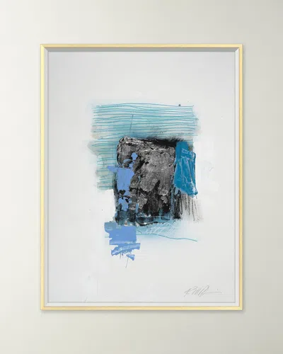 Rfa Fine Art Blue Lines 4 Giclee On Paper By Robert Robinson In Multi