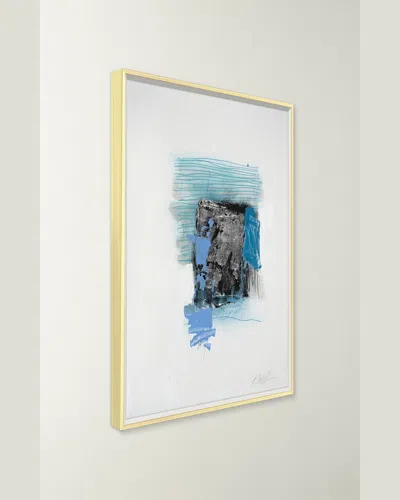 Rfa Fine Art Blue Lines 4 Giclee On Paper By Robert Robinson In Multi