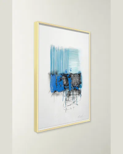 Rfa Fine Art Blue Lines 3 Giclee On Paper By Robert Robinson In Multi