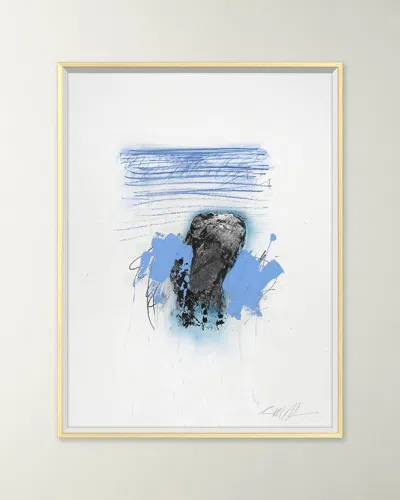 Rfa Fine Art Blue Lines 1 Giclee On Fine Art Paper By Robert Robinson In Multi