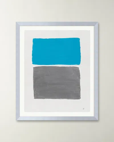 Rfa Fine Art Platinum Sky 3 Framed Acrylic Painting By Deborah Fine In Multi