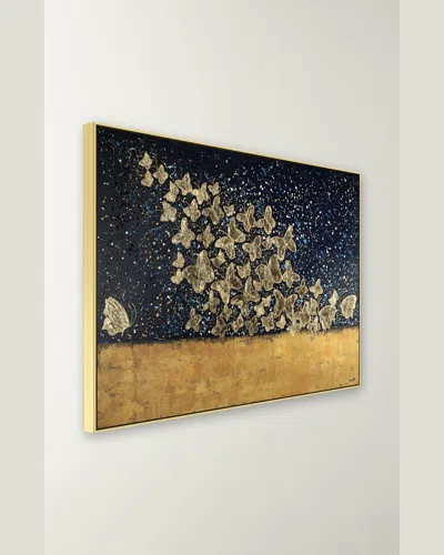 Rfa Fine Art Butterfly Night Giclee On Gallery-wrapped Canvas By H. Scott In Multi