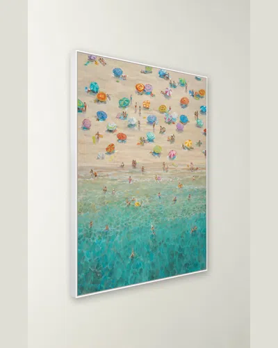 Rfa Fine Art Beach Party Giclee On Gallery-wrapped Canvas By H. Scott In Multi