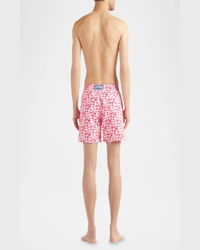 Vilebrequin Moorea Printed 5.5 Swim Trunks In Pink