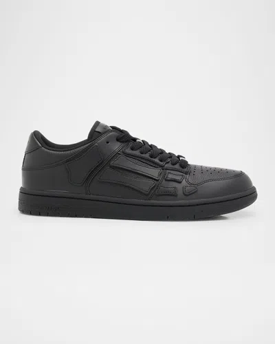 Amiri Cny Skel Top Low Sneakers In Black