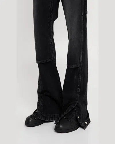 Amiri Cny Skel Top Low Sneakers In Black