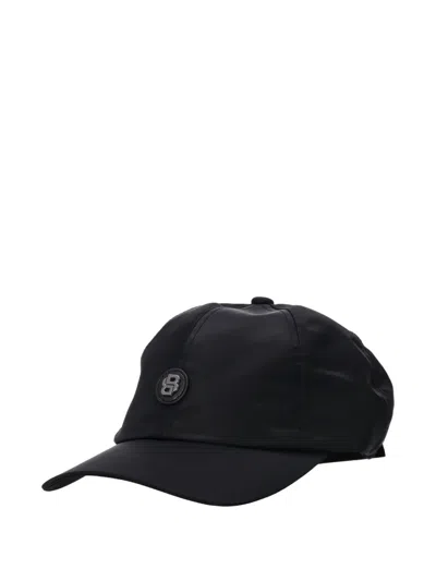 Hugo Boss Logo-patch Cap In Black