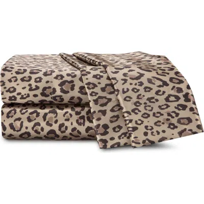 Martex Elegance Leopard Satin Sheet Set In Leopard