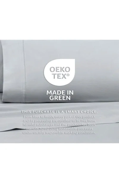 Martex Solid 400 Thread Count Cotton Sateen Sheet Set In Light Grey