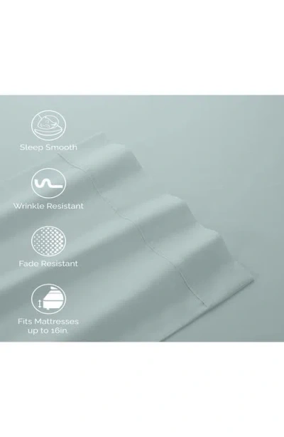 Martex Solid 400 Thread Count Cotton Sateen Sheet Set In Aqua