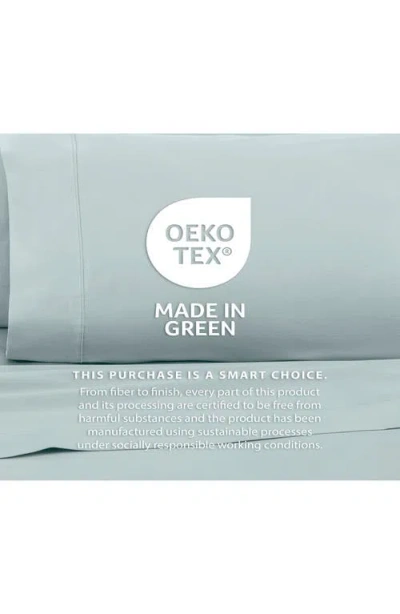 Martex Solid 400 Thread Count Cotton Sateen Sheet Set In Aqua