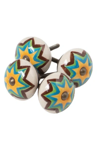 Kinetic 8-pack Knobs In Green Yellow Star