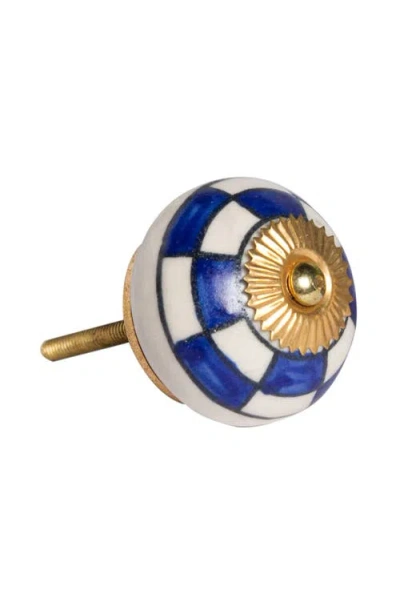 Kinetic 12-pack Knobs In Blue Checkers