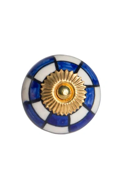 Kinetic 12-pack Knobs In Blue Checkers