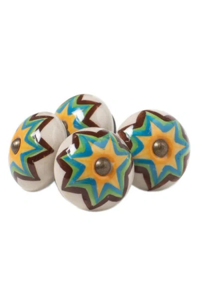 Kinetic 12-pack Knobs In Green Yellow Star