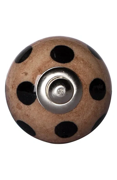 Kinetic 12-pack Knobs In Brown Polka Dot