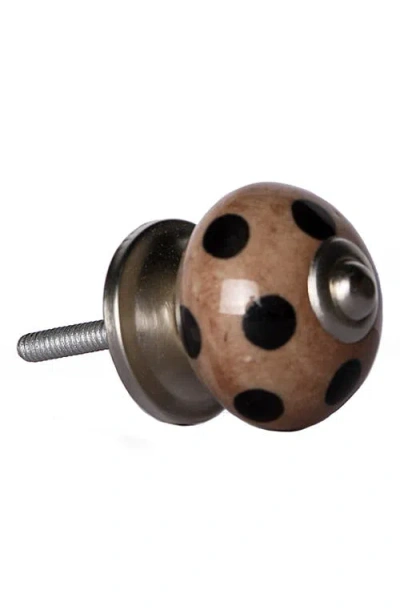 Kinetic 12-pack Knobs In Brown Polka Dot