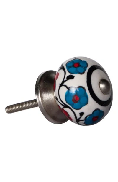 Kinetic 12-pack Knobs In Teal Floral