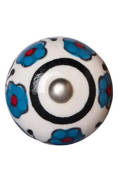 Kinetic 12-pack Knobs In Teal Floral