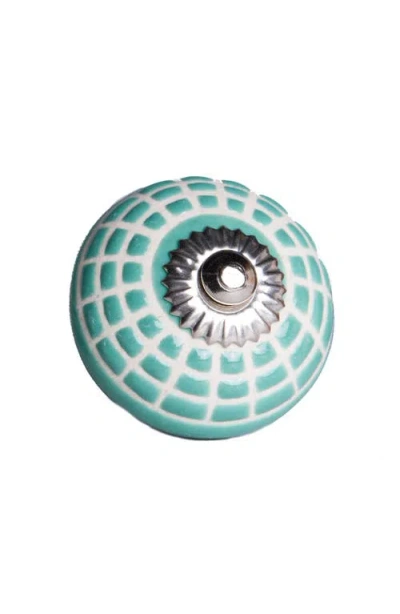 Kinetic 8-pack Knobs In Teal Square