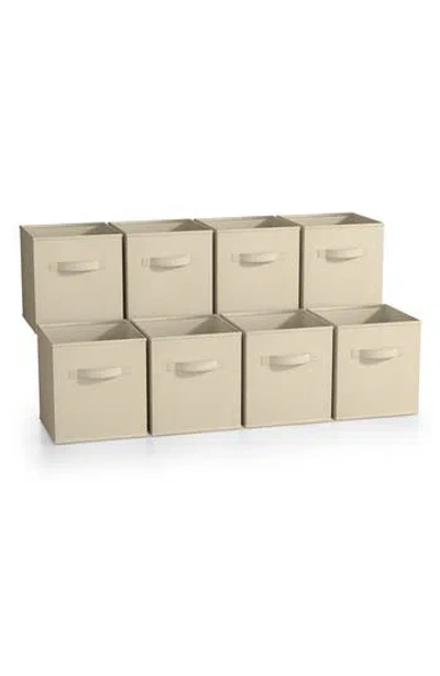 Sorbus 8-pack Collapsible Storage Cubes In Beige