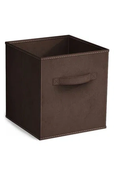 Sorbus Collapsible Storage Cube In Chocolate