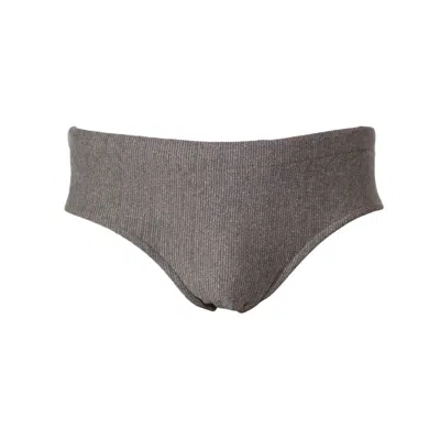 Maria Aristidou Men's Gold / Neutrals Aeneas Swim Brief In Gold