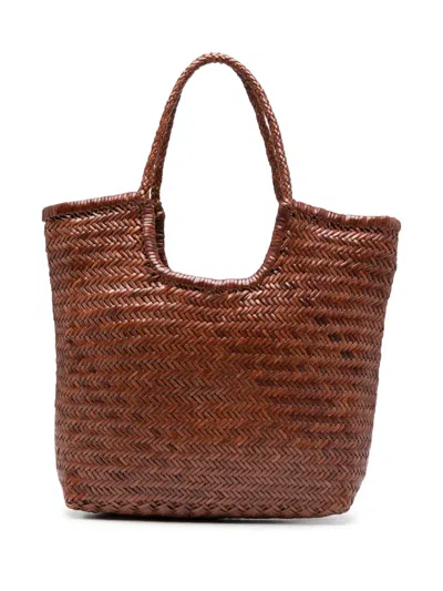 Dragon Diffusion Ns Diagonal Triple Jump Tote Bag In Brown