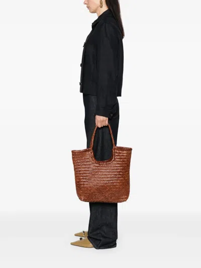 Dragon Diffusion Ns Diagonal Triple Jump Tote Bag In Brown