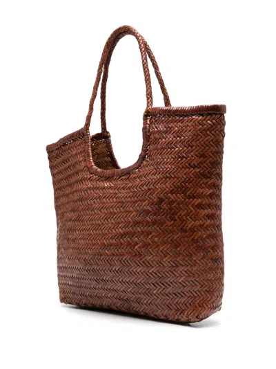 Dragon Diffusion Ns Diagonal Triple Jump Tote Bag In Brown