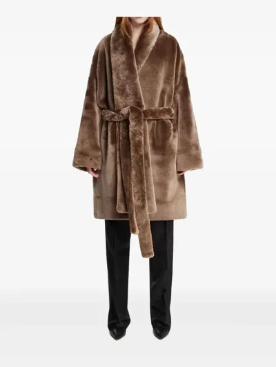 The Row Lucja Coat In Brown