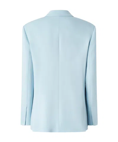 Pinko Cady Single-breasted Jacket In Ice Blue