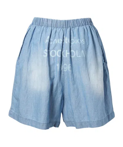 Acne Studios Acen Studios Shorts Men In Blue
