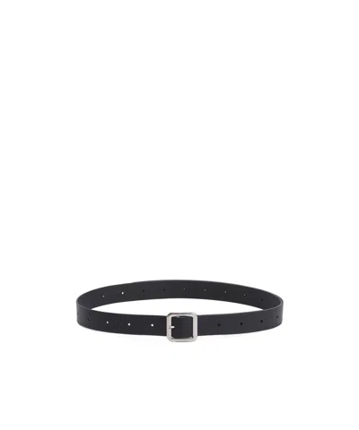 Jil Sander Leather Belt In Black