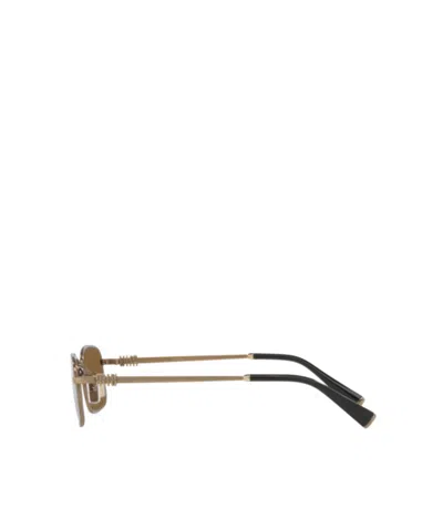 Miu Miu Full Frame Sunglasses In Ancient Gold