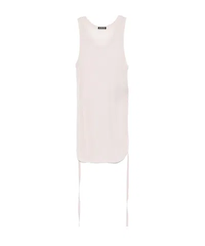 Ann Demeulemeester Boris Tank Top In White
