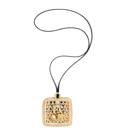 Jacquemus Beach Wallet Long Strap In Sand Beige