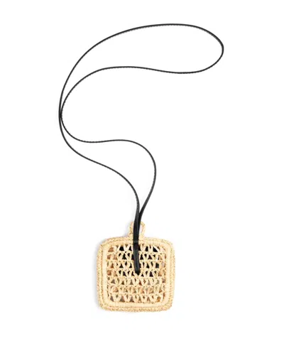 Jacquemus Beach Wallet Long Strap In Sand Beige