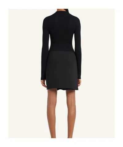 Courrèges Courreges Ribbed Knit Pullover Sweater In Black