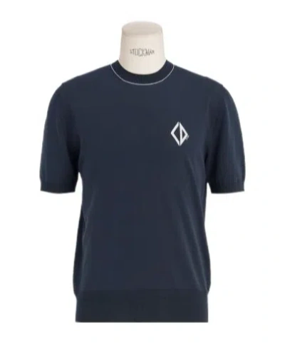 Dior Knitted T-shirt In Blue