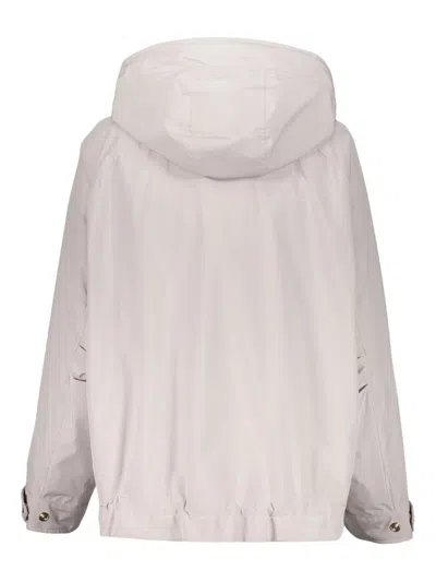 Moorer Techno Fabric Jacket In Neutrals