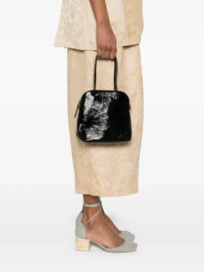 Uma Wang Leather Tote Bag In Black