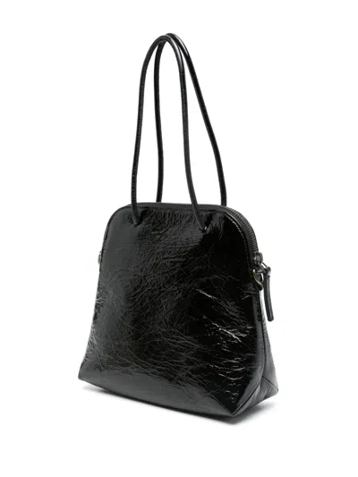 Uma Wang Leather Tote Bag In Black