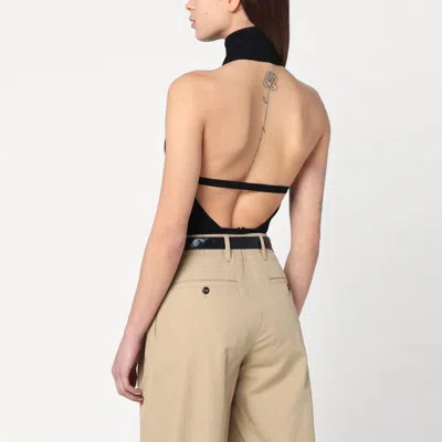 Max Mara High-neck Bodysuit In Black