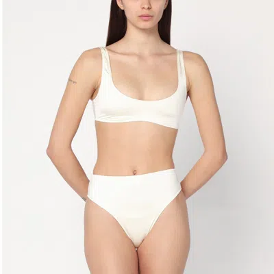 Venuja Butter-coloured Two-piece Bikini In Beige