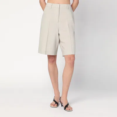 Golden Goose Belt Loop Shorts In Beige