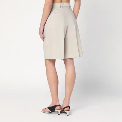 Golden Goose Belt Loop Shorts In Beige